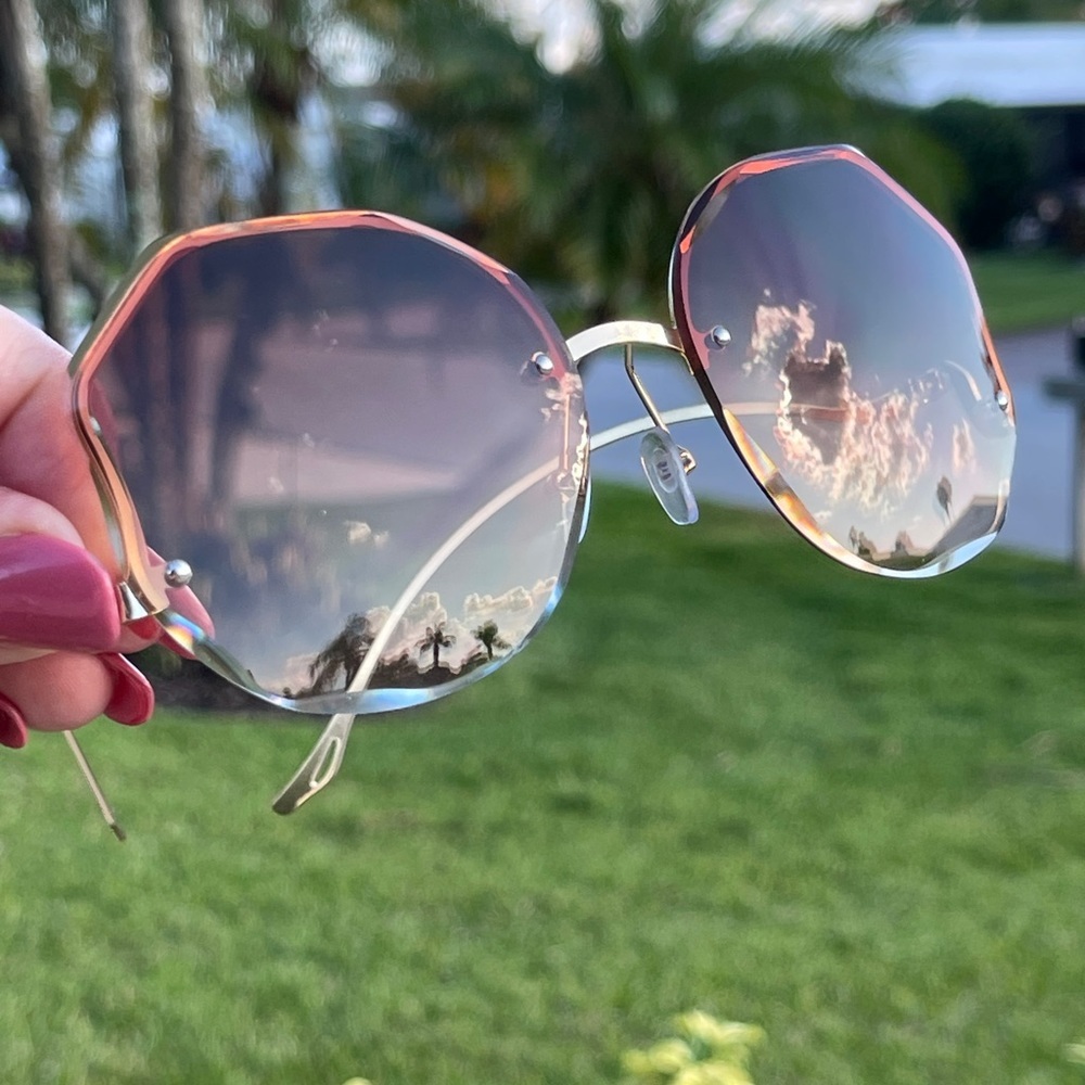 FASHION GLASSES Women Geometric Lens Glasses